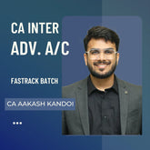 CA Inter Adv. Accounts | Fastrack Batch By CA Aakash Kandoi | For Jan 26 & May 26 Exams